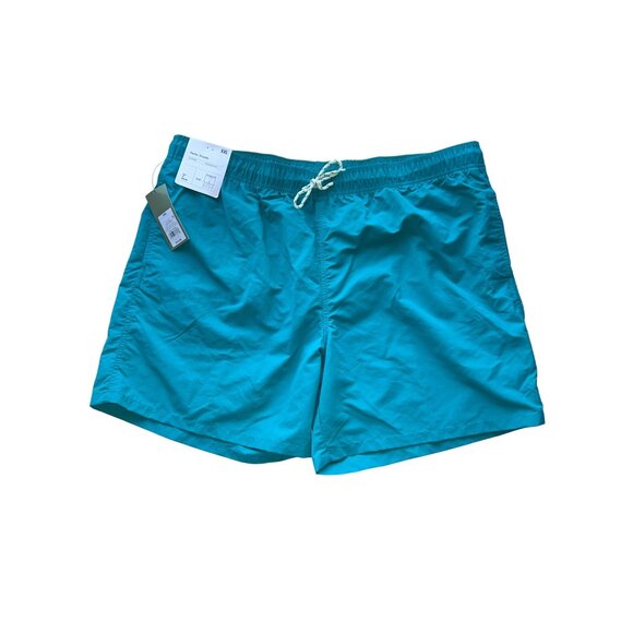 Goodfellow & Co Mens Swim Trunks XXL Aqua Blue 7" Inseam Lightweight Nylon - Picture 1 of 8